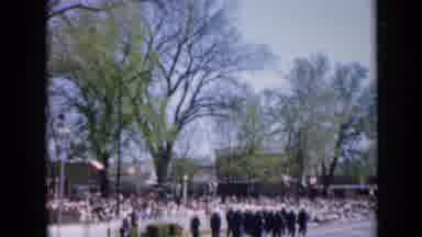 Iowa USA (1959): Soldiers Marching In Perfect Formation In A Parade Showing