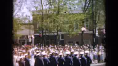 Iowa USA (1959): This Video Shows A Bunch Of Soldiers Marching While A Another One