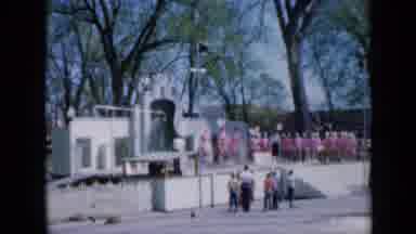 Iowa USA (1959): Large Group Of Girls Jumping Rope On A Stage