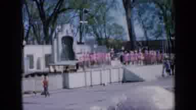 Iowa USA (1959): A Large Group Of Female Performers Stand On Stage And Jump Rope