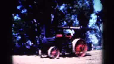 Iowa USA (1959): Small Tractor Pulls Red Cart Full Of Women In Parade As Second
