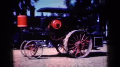 Iowa USA (1959): Antique Tractor And Vehicle Being Displayed On Old-Time Camera