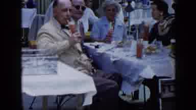 Venezuela-1959: People At Outdoor Party Enjoying Cocktails And Conversation