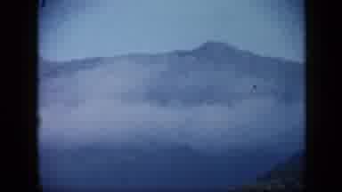 Venezuela (1959): Volcano Smoking Over A Nice City And Pretty Homes The Green