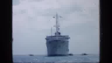 Venezuela (1959): Ship Approached By Tugboats Then Docked Ships Are Passed By Tug