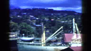 Venezuela (1959): View Of Medium-Sized Port With Commercial Movement On Cargo