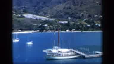 VENEZUELA-1959: Ocean Side Port Town And The Mountains In The Back