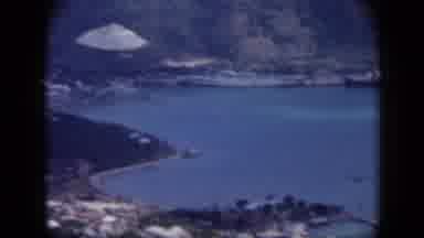 Venezuela (1959): Aerial View From Plane As It Flies Over Coastal Town