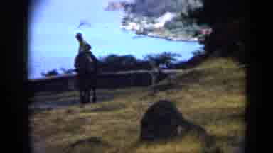 Venezuela (1959): Boys Riding On Hill Beside Tourist Area With Beautiful Beaches