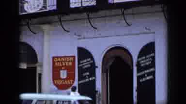 Venezuela (1959): Red And White Striped Entrance To A Grand Hotel In Europe