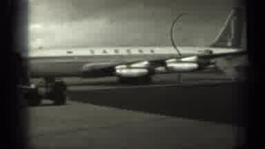 Missouri USA (1961): Plane On The Airstrip With The Access Ladder Lowered But