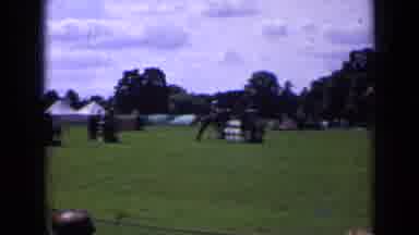 England (1963): Horse Racing Competition Showing Various Hard Jumps While The