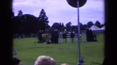 England (1963): Horse Riding Competition With A Large Audience In An Outdoor Race