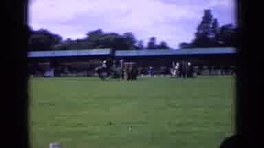 England (1963): Horse And Rider Jumping Over Gates In Competition Doing Very Well