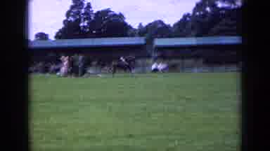 England (1963): View Of Area Reserved For Equestrian Competition In A Place With