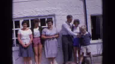 England (1963): Family Picture Outside Of Home