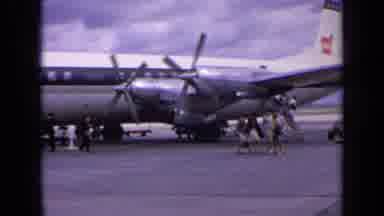 England (1963): Airplane Arrival At Compassionate Airport Descending The Runway In