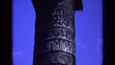 England (1963): Doric Column With Inscriptions Viewed With Tilting Camera