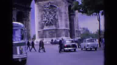 France-1963: A View Of The Monument Called The Arc De Triomphe In A City As