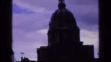 France (1963): Church Dome With Cross Topped Steeple And Columns Historical