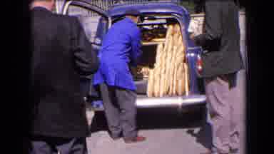 France (1963): A Man Selling Bread Out Of The Back Of His Van