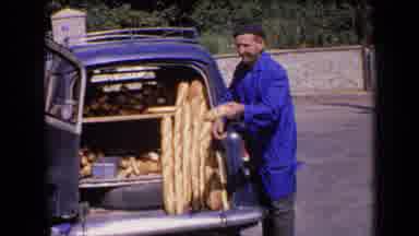 France (1963): Man Makes His Car A Small Bakery With Different Types Of Bread