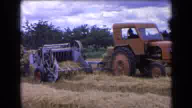 France (1963): Farmers Making Hay Using The Hay Baler Machinery