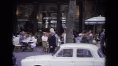 France (1963): Busy Street View In Big City With Lots Of People And Cars On The