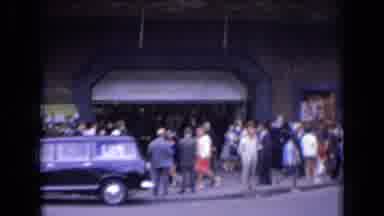 France (1963): Short Color Film Of A Street Busy With People Older Cars In The
