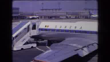 France (1963): Airplane Parked On A Runway Being Maintained