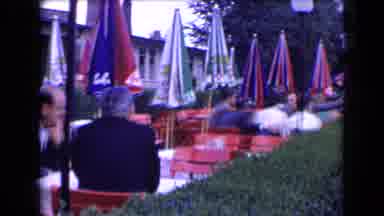 France (1963): People Sitting At Restaurant Cuts To Flowers And Then A Carriage