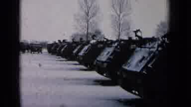 Germany Military Base (1963): Old Footage Black And White Of A Lot Of Tanks In A