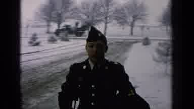 Germany Military Base (1963): Soldier Leaving His Residence On A Snowy Day For