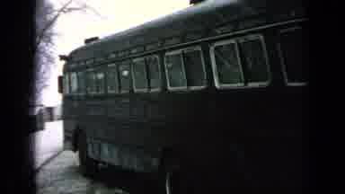 Germany Military Base (1963): Transportation Bus Taking Off Away From The Camera
