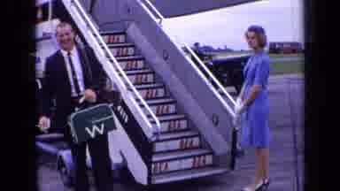 London England (1963): They Are Waiting Near The Flight