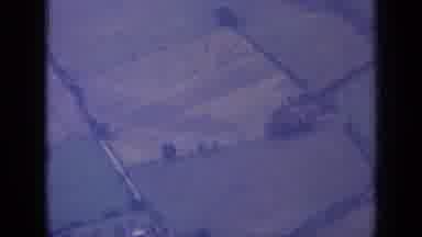 London England (1963): Flying From Bellow Old School Footage Looks Like A Warzone
