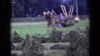 Russia (1963): Team Of Horses Pulling Farm Equipment Through Field Led By Farmers