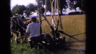 Russia (1963): Family Of Farmers Plowing A Field With Two Horses Pulling A Young