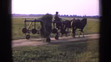Russia (1963): Farmer On A Dirt Road Driving A Two Horse Drawn Plow During The Day