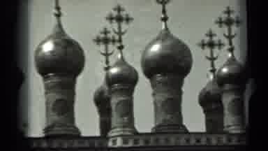 Russia (1963): View Of Russian Cathedral Onion Domes On A Clear Day