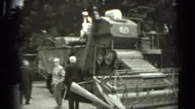 Russia (1963): Four Men Middle Aged To Older Working By A Construction Site And