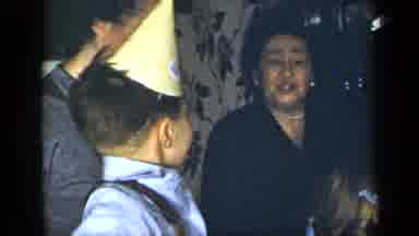 New York (1948): Group Of People And Kids Gathered Around Celebrating A Party Or