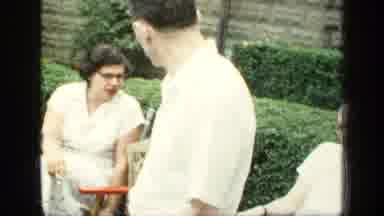 New York (1948): Outdoor Gathering Of People All Talking Or Walking Around In The