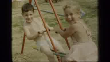 New York (1948): Children Swinging On A Swing