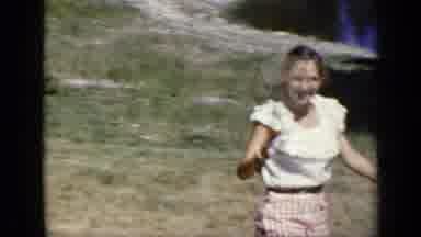 New York (1948): Girls Outside On A Sunny Summer Day One Girl With Racket One Girl