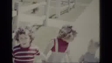 New York (1948): Three Kids Joining Hands Together And Walking Somewhere
