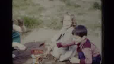 New York (1948): Kids Sitting On The Sand Playing With It And Having Fun