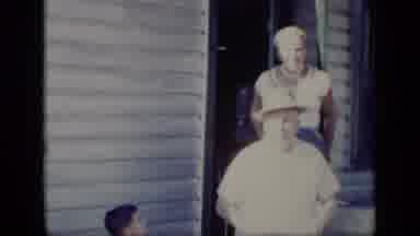 New York (1948): Old People Walking Down The Stairs