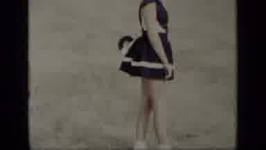 New York (1948): A Young Lady In A Black And White Dress And Shoes