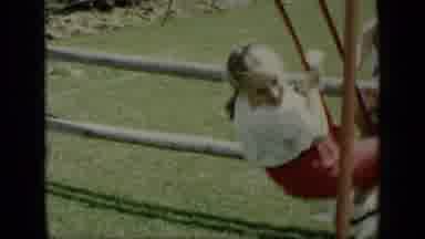 New York (1948): Kids Swinging On Swing At Playground